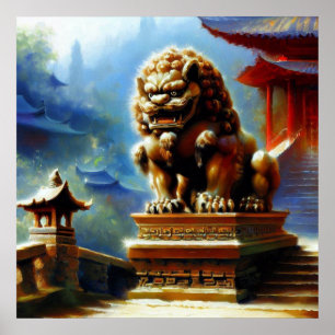 Chinese Foo Lion (7) Poster
