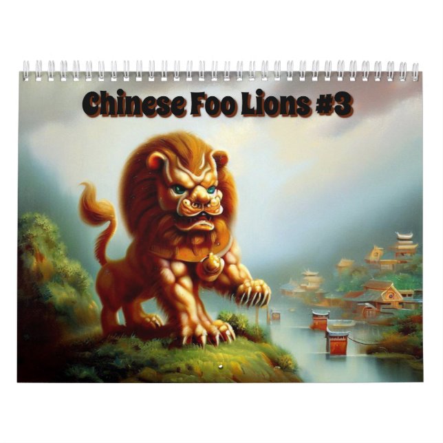 Chinese Foo Lions #3 Kalender (Titelbild)