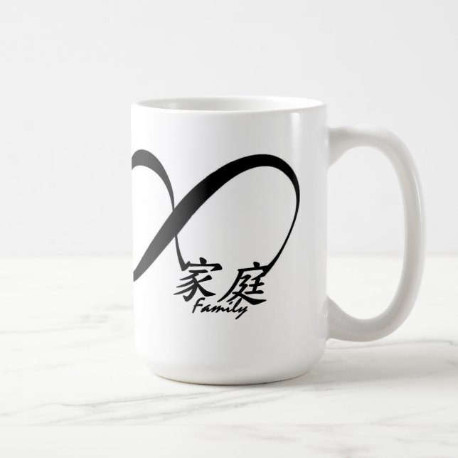 Chinese-für immer Familien-Kaffee-Tasse Kaffeetasse (Rechts)
