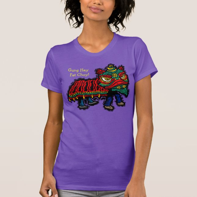 Chinese Lion Dancer T - Shirt (Vorderseite)