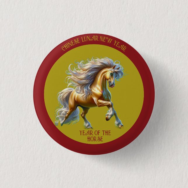 Chinese Lunar New Year 2026 Button (Vorderseite)