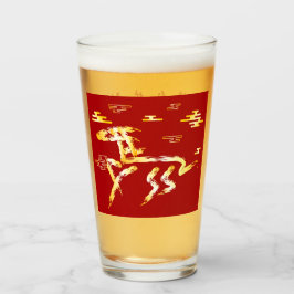 Chinese Lunar New Year of the Horse 2026 4724 Fire Glas