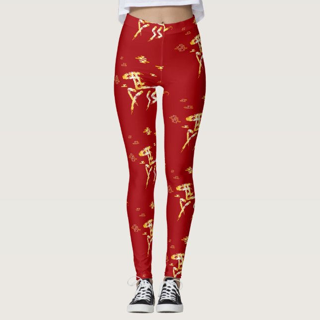Chinese Lunar New Year of the Horse 2026 4724 Fire Leggings (Vorderseite)