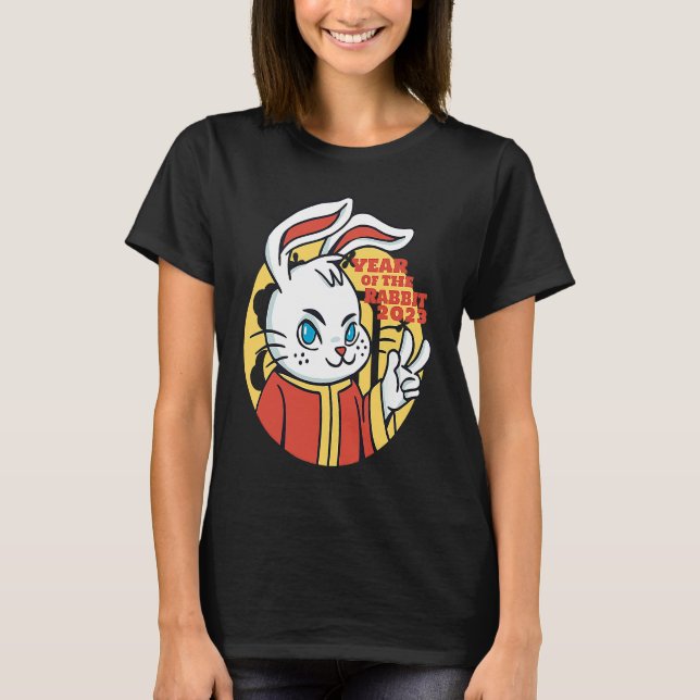 CHINESE NEW YEAR 2023 Year Of The Rabbit Women Men T-Shirt (Vorderseite)