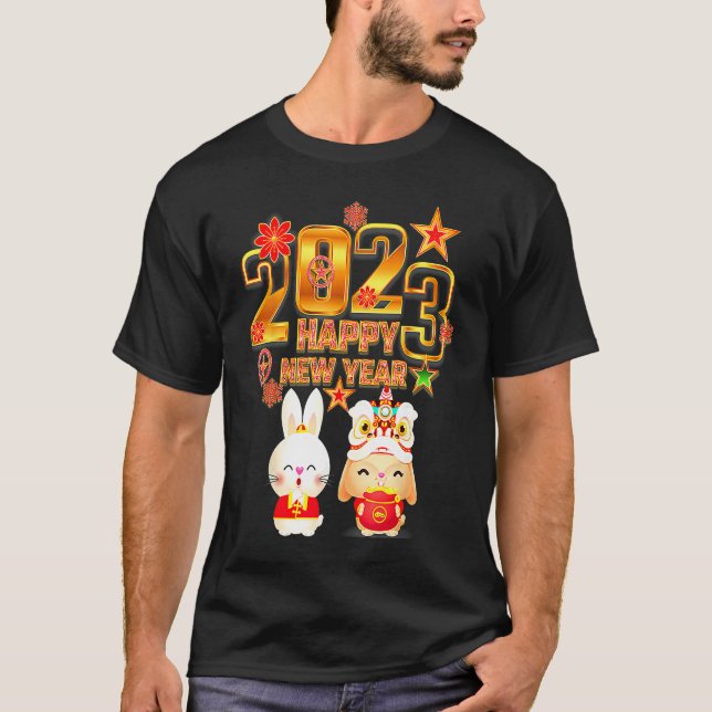 CHINESE NEW YEAR 2023 Year Of The Rabbit Women Men T-Shirt (Vorderseite)