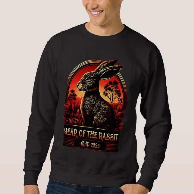 Chinese New Year 2023 Zodiac Lunar New Year Of The Sweatshirt (Vorderseite)