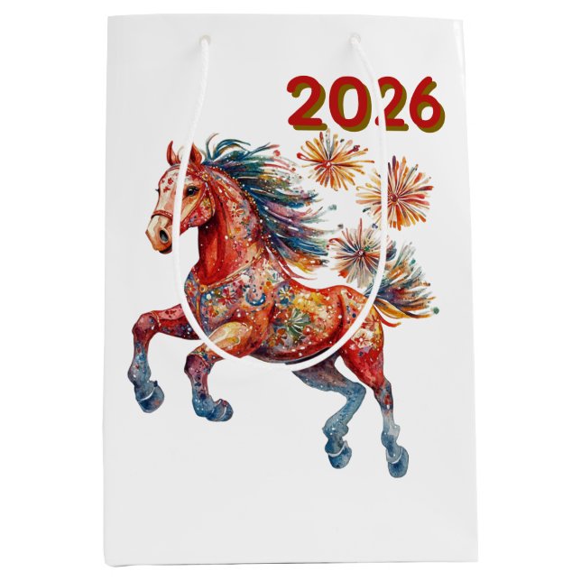 Chinese New Year 2026  Mittlere Geschenktüte (Vorderseite)
