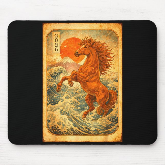 Chinese New Year 2026 Of The Horse Lunar New Year  Mousepad (Vorne)