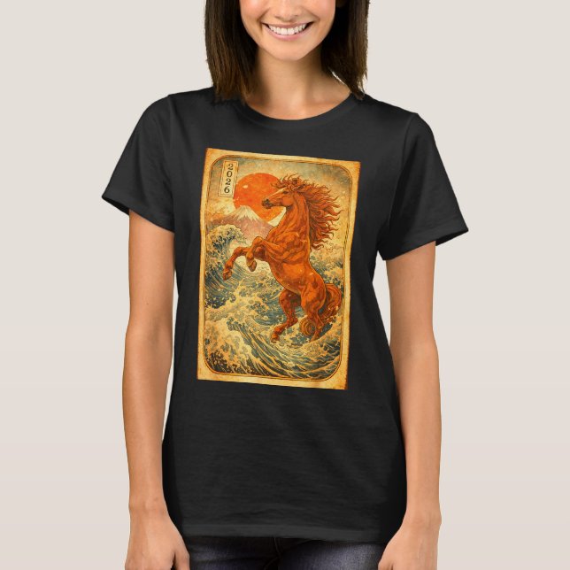 Chinese New Year 2026 Of The Horse Lunar New Year  T-Shirt (Vorderseite)