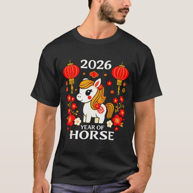 Chinese New Year 2026 Year Of The Horse 2026 New Y T-Shirt (Vorderseite)
