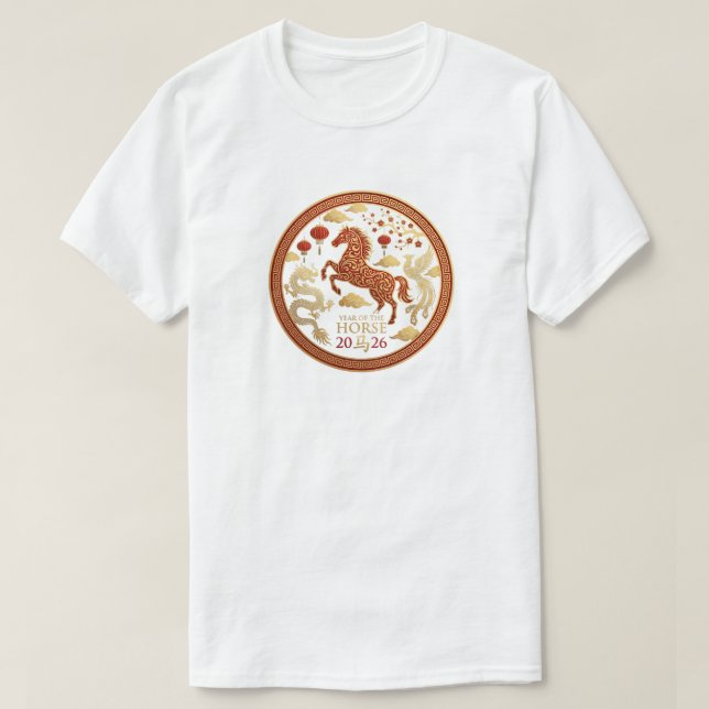 Chinese New Year 2026 Year of The Horse 2026  T-Shirt (Design vorne)