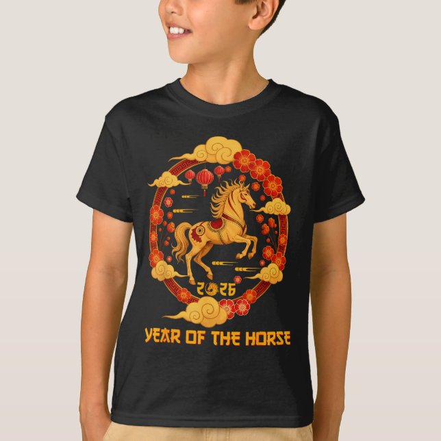 Chinese New Year 2026 Year Of The Horse 2026  T-Shirt (Vorderseite)