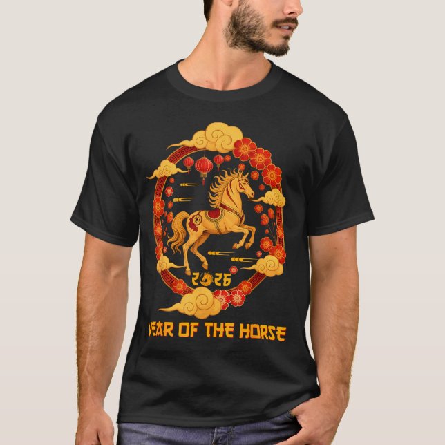 Chinese New Year 2026 Year Of The Horse 2026  T-Shirt (Vorderseite)