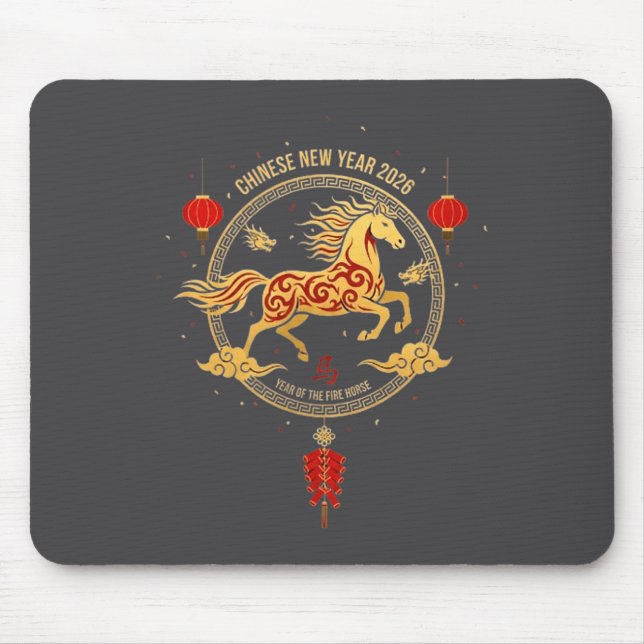 Chinese New Year 2026 Year Of The Horse 6  Mousepad (Vorne)