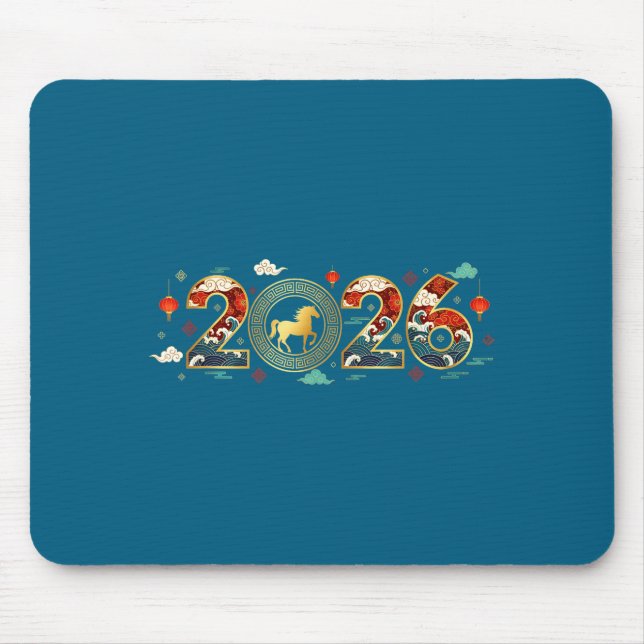 Chinese New Year 2026 Year Of The Horse 9  Mousepad (Vorne)