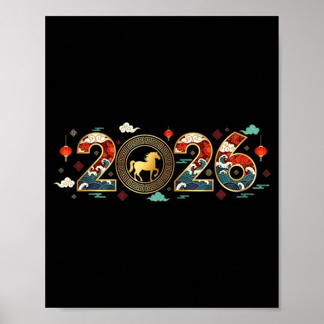 Chinese New Year 2026 Year Of The Horse 9  Poster (Vorne)