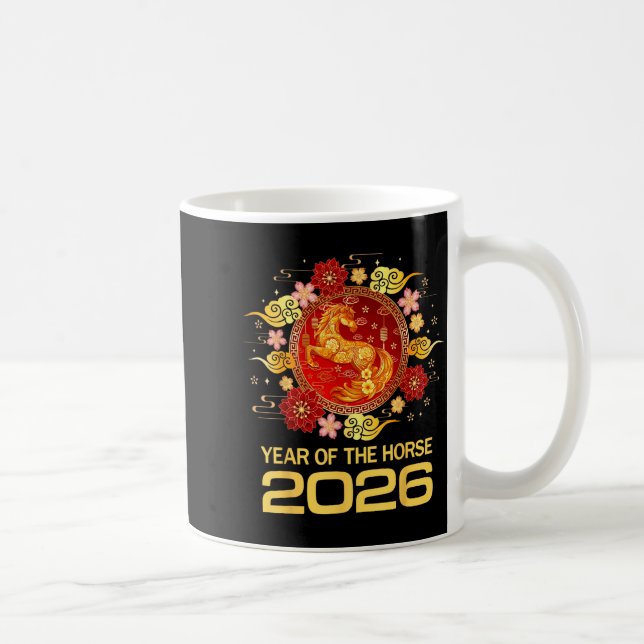 Chinese New Year 2026 Year Of The Horse  Kaffeetasse (Rechts)