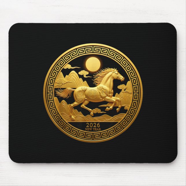 Chinese New Year 2026 Year Of The Horse  Mousepad (Vorne)
