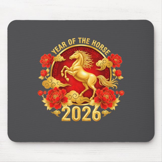 Chinese New Year 2026 Year Of The Horse  Mousepad (Vorne)
