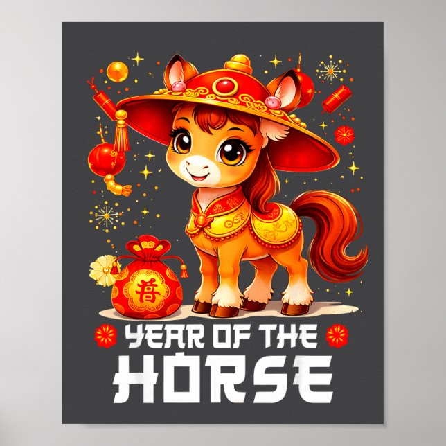 Chinese New Year 2026 Year Of The Horse  Poster (Vorne)