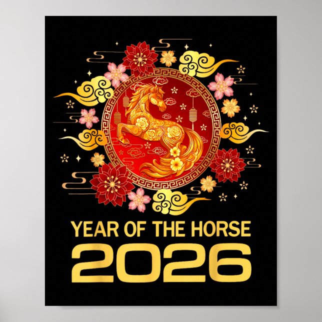 Chinese New Year 2026 Year Of The Horse  Poster (Vorne)