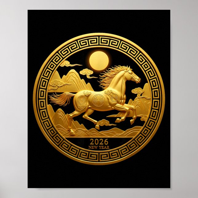 Chinese New Year 2026 Year Of The Horse  Poster (Vorne)