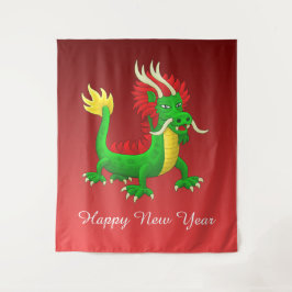 Chinese New Year Dragon Wandteppich