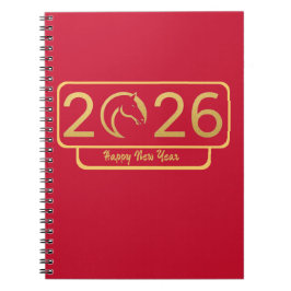 Chinese New Year Horse Perfect Gift Notizblock