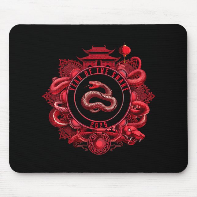 Chinese New Year Lunar New Year Of The Snake 2025  Mousepad (Vorne)