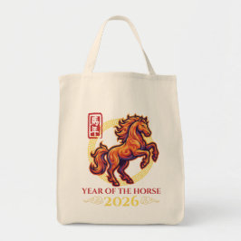 Chinese New Year of The Fire Horse 2026 - Asian Tragetasche