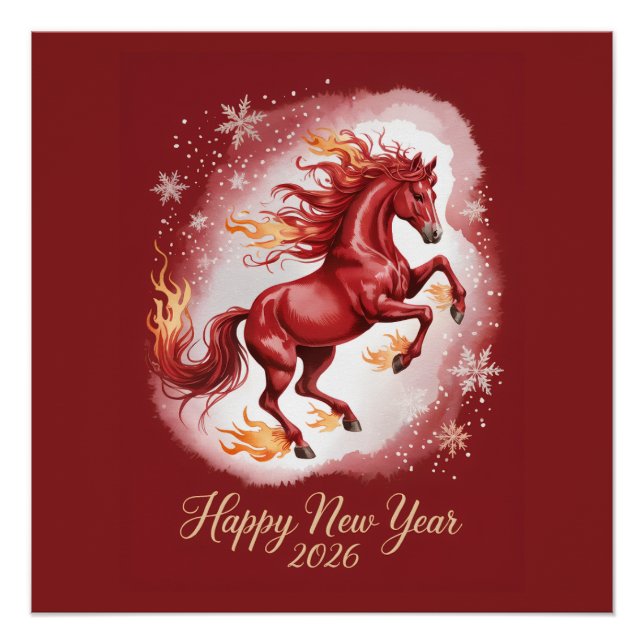 Chinese New year of the Horse 2026 Poster (Vorderseite)