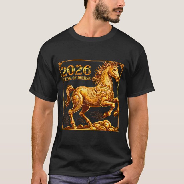 Chinese New Year Of The Horse Chinese Zodiac Year  T-Shirt (Vorderseite)