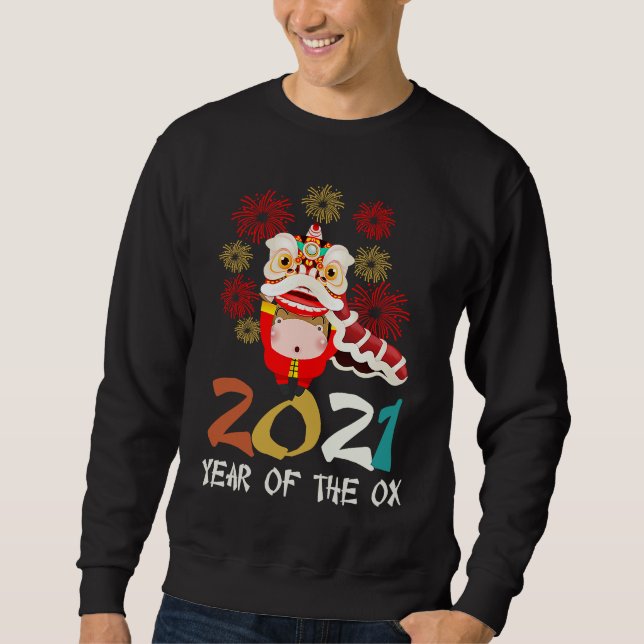 Chinese New Year of the Ox 2021 clothes  for adult Sweatshirt (Vorderseite)