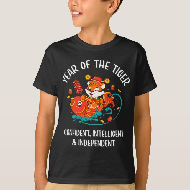 Chinese New Year Of The Tiger 2022  T-Shirt (Vorderseite)