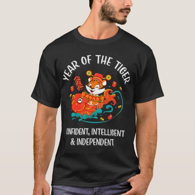 Chinese New Year Of The Tiger 2022  T-Shirt (Vorderseite)