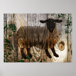 chinese new year of the wooden sheep 2015 poster