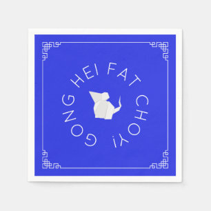 Chinese New Year Origami Rat Serviette