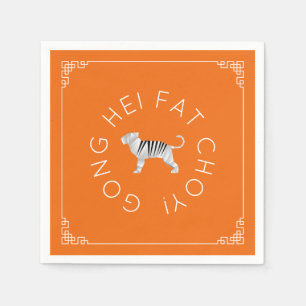 Chinese New Year Origami Tiger Serviette