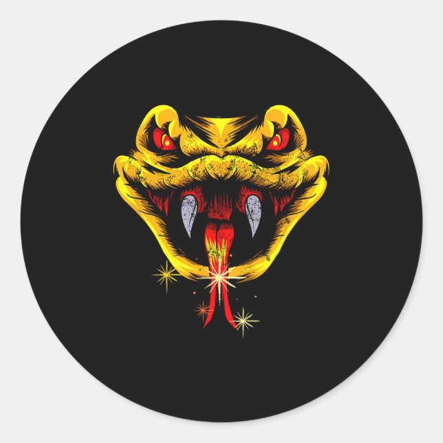 Chinese New Year Outfit Snake T Shirt 2025 Lunar Z Runder Aufkleber (Vorderseite)