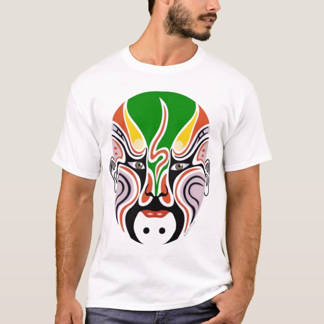Chinese-Peking-Opern-Maske - Pop-Kunst-T - Shirt (Vorderseite)