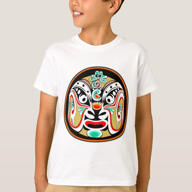 Chinese-Peking-Opernmaskenversion 2 T-Shirt (Vorderseite)