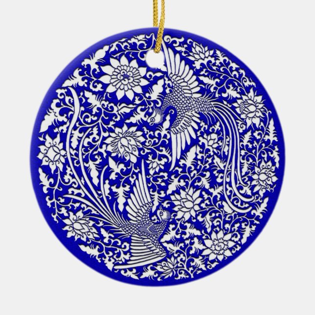 Chinese Phoenix Keramikornament (Vorne)