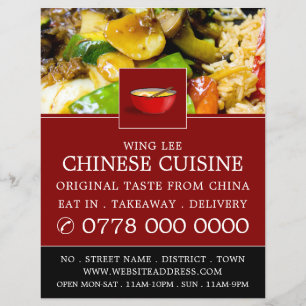 Chinese Restaurant Advertising Flyer