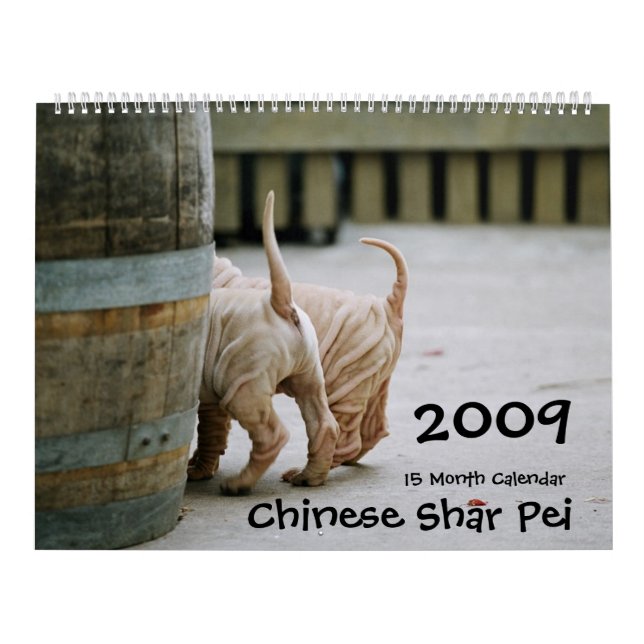 Chinese Shar Pei 15-monatiger Kalender (Titelbild)