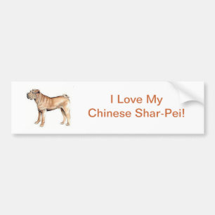 Chinese Shar-Pei Autoaufkleber