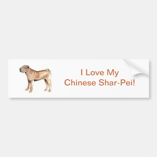 Chinese Shar-Pei Autoaufkleber (Vorne)