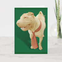 CHINESE SHAR PEI DOG BIRTHDAY CARD FÜR IHN