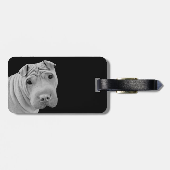 Chinese Shar-Pei Gepäckanhänger (Rückseite horizontal)