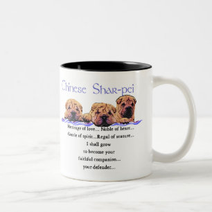 Chinese Shar-pei Geschenke Zweifarbige Tasse