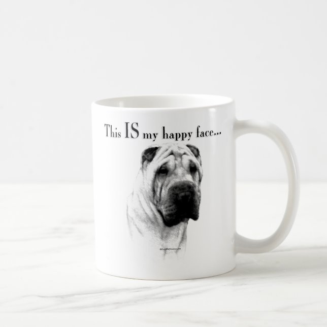 Chinese Shar Pei Happy Face Tasse (Rechts)